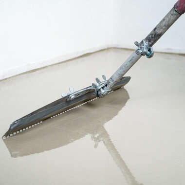 Installation of the wearing layer