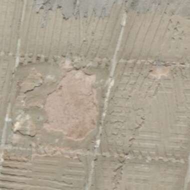 Substrate with adhesive residues