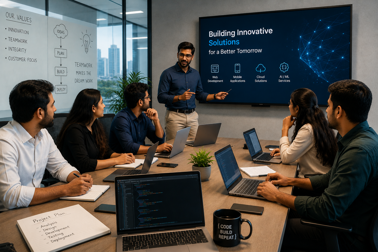 software development meeting
